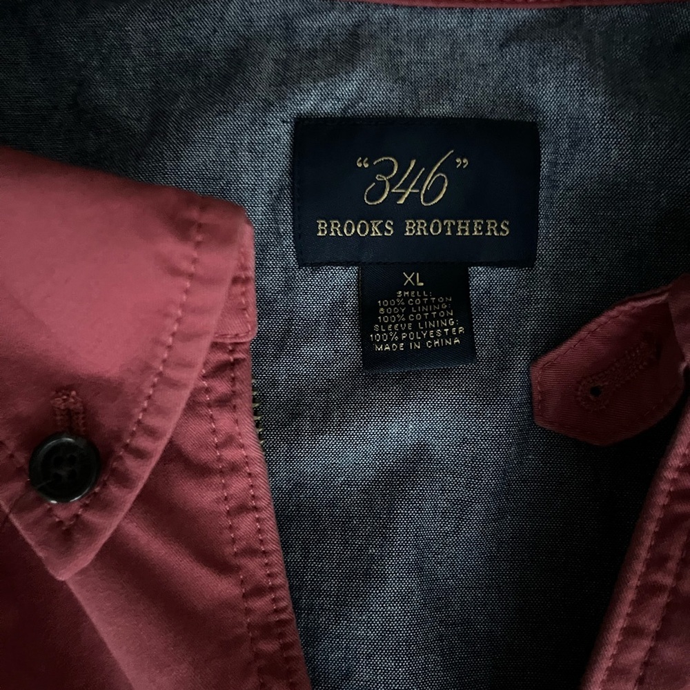 Brooks Brothers Mens zip up jacket ☕️☕️ size XL - Picture 2 of 5
